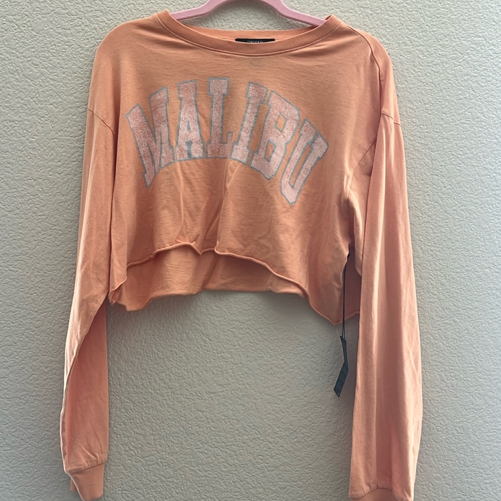 Forever 21 long sleeve logo City  T-SHIRT Malibu